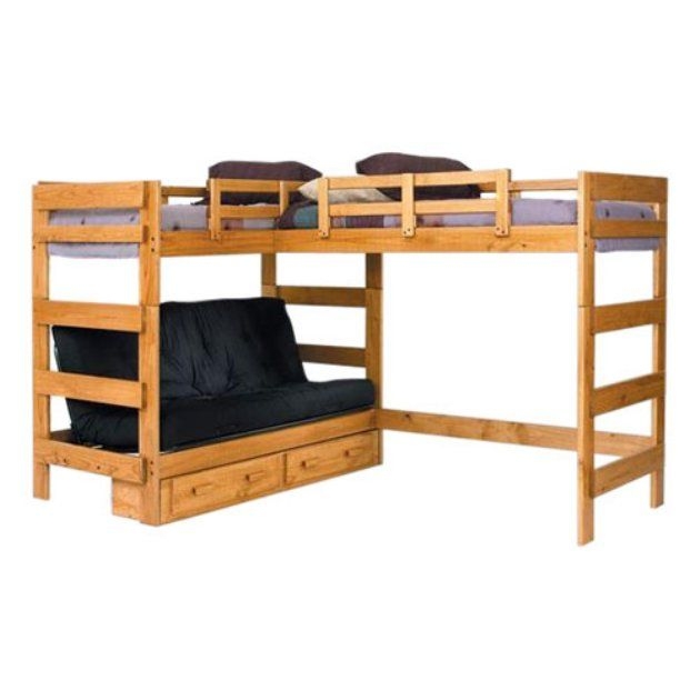 L shaped bunk bed