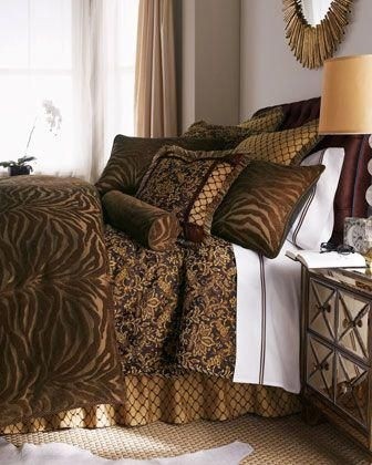 Satin Sheet Set QUEEN Size Leopard Animal Print Luxury Silk Feel Safari Bedding 