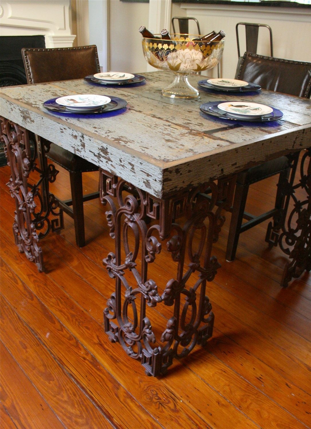 New orleans dining room table made from