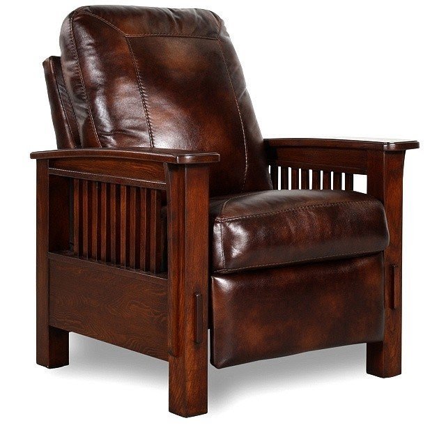 Nicolas mission style leather recliner http www horizon custom homes