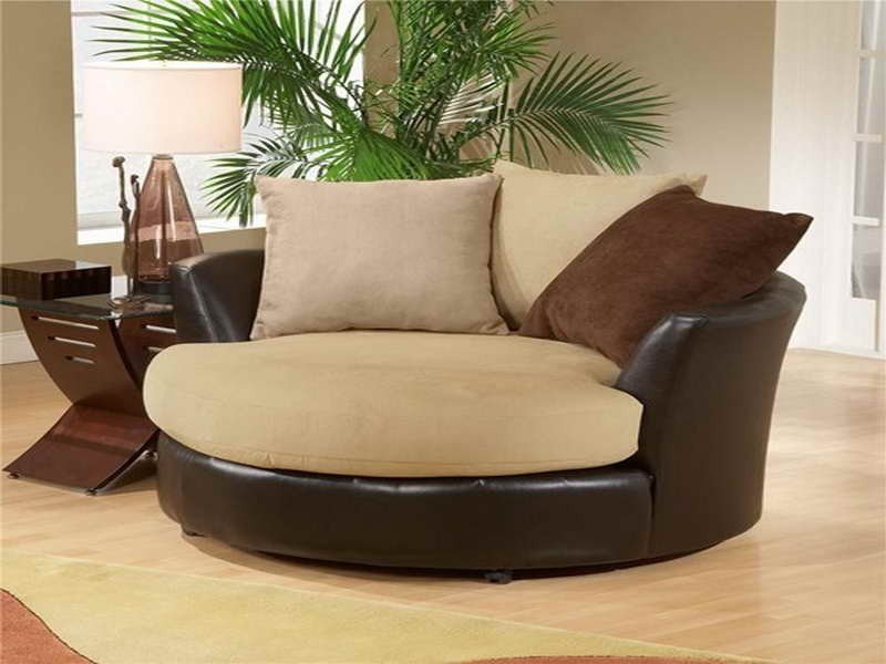 Oversized round swivel chairs for living room of artistic chair