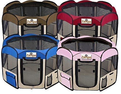 Pet Playpen - Best Pet Folding Playpen - Great Kennel For Dogs & Cats - Easily Sets Up & Folds Down & Space Free - 1 Year Guarantee