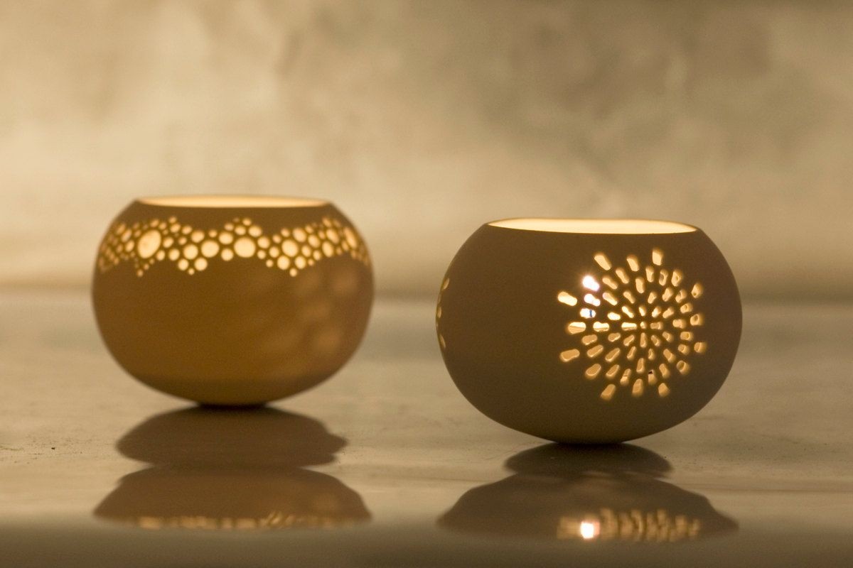 Porcelain tea light delight n3 design by