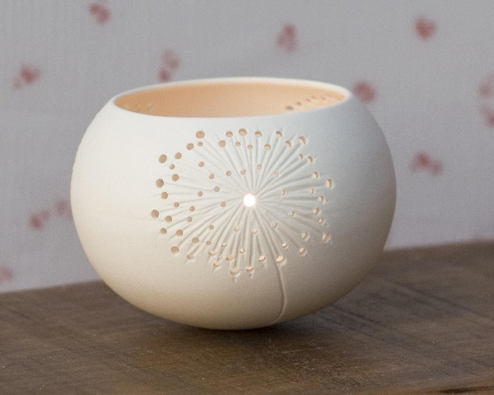 Porcelain tea light delight n5 design by