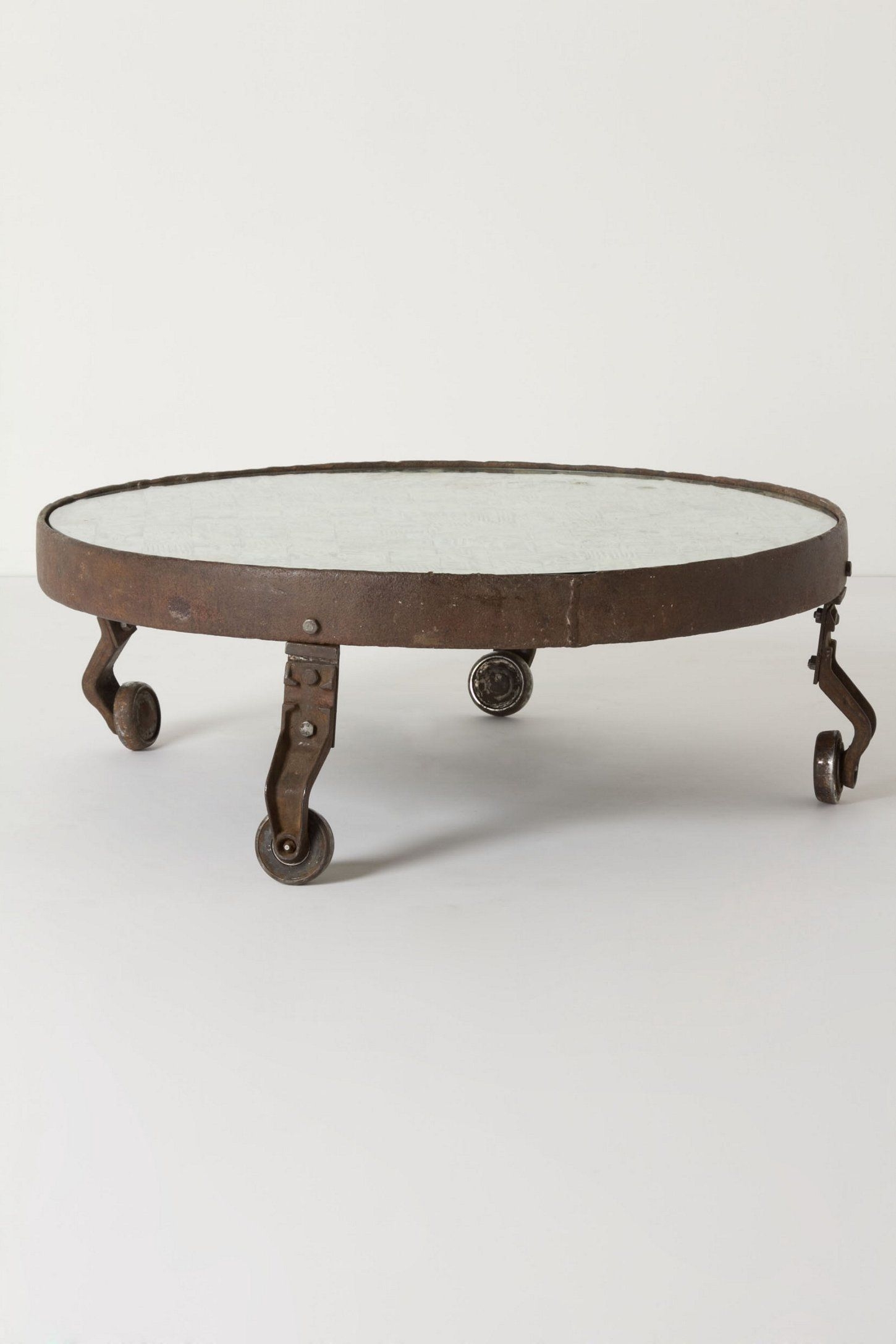 Round industrial coffee table 6