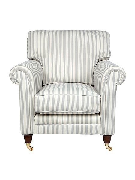 Striped living room chairs