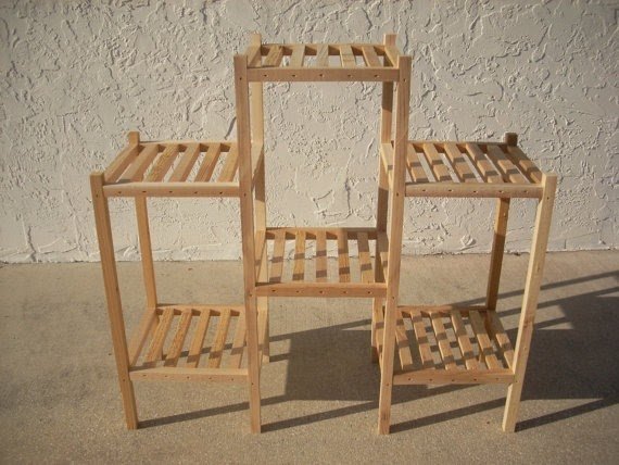 Three section plant stand