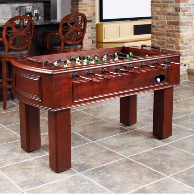 Wooden foosball table