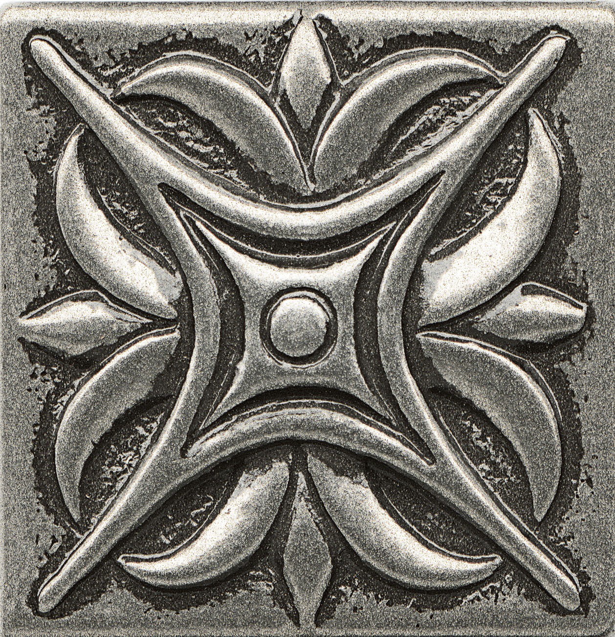 Ambiance Insert Rising Star 2 X 2 Resin Tile In Pewter 