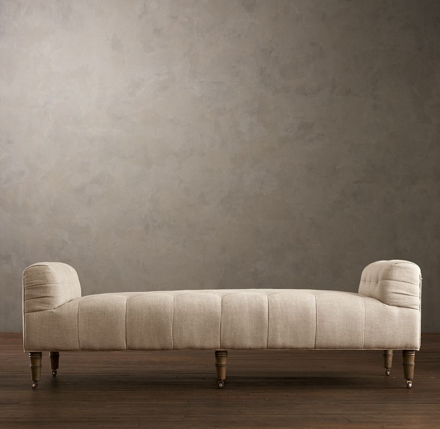 backless chaise lounge bench