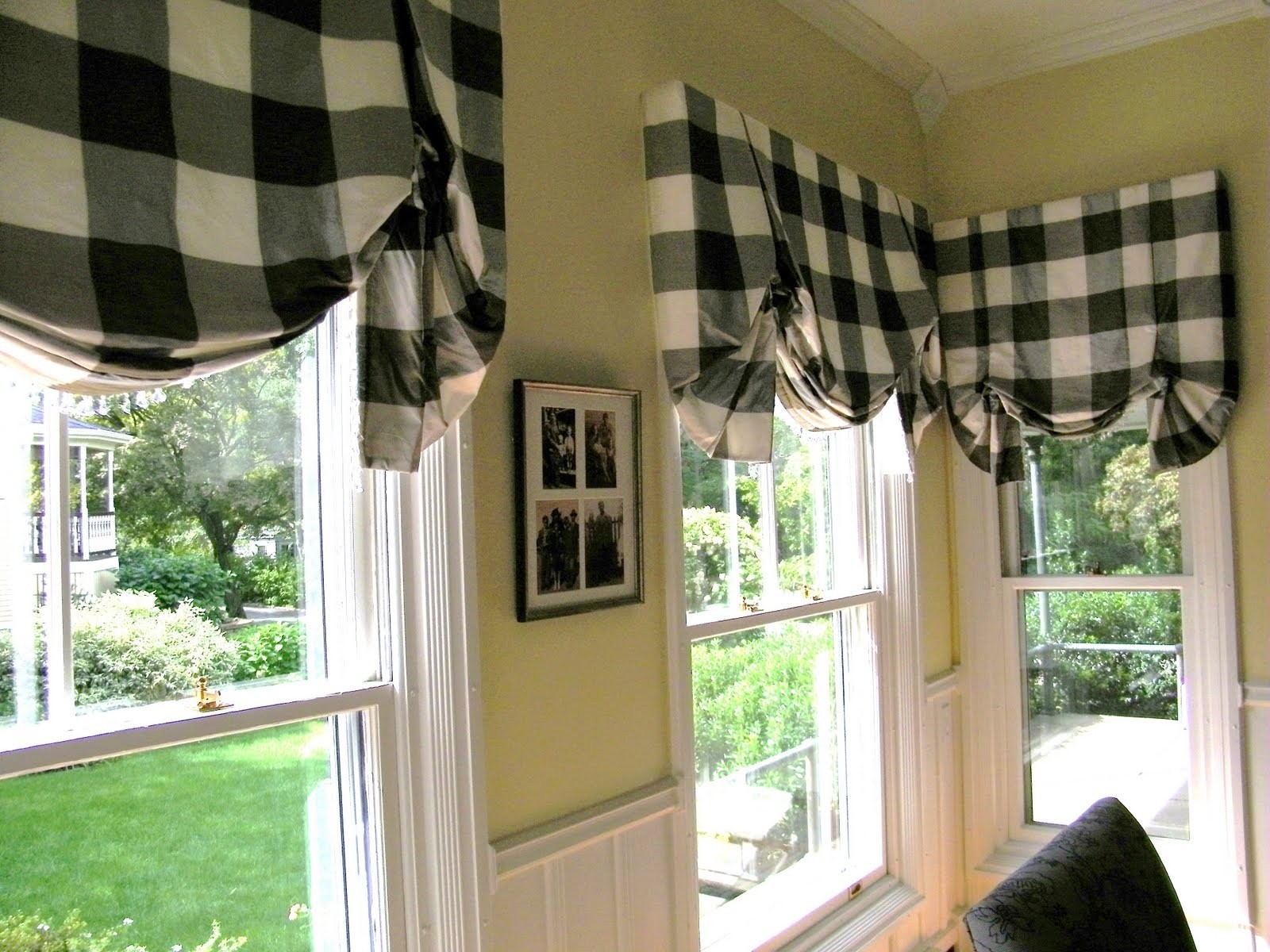 Black and white plaid curtains 17