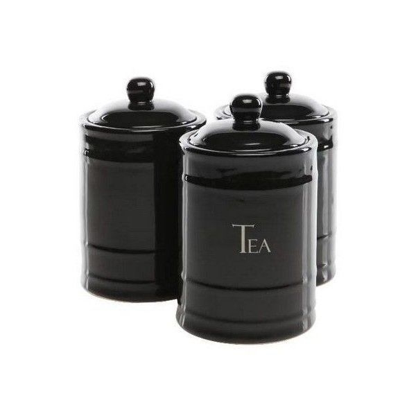 Black kitchen cannisters