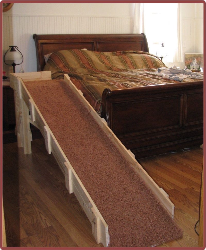 Diy dog shop ramp to bed