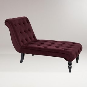 Burgundy Chaise Lounge - Foter