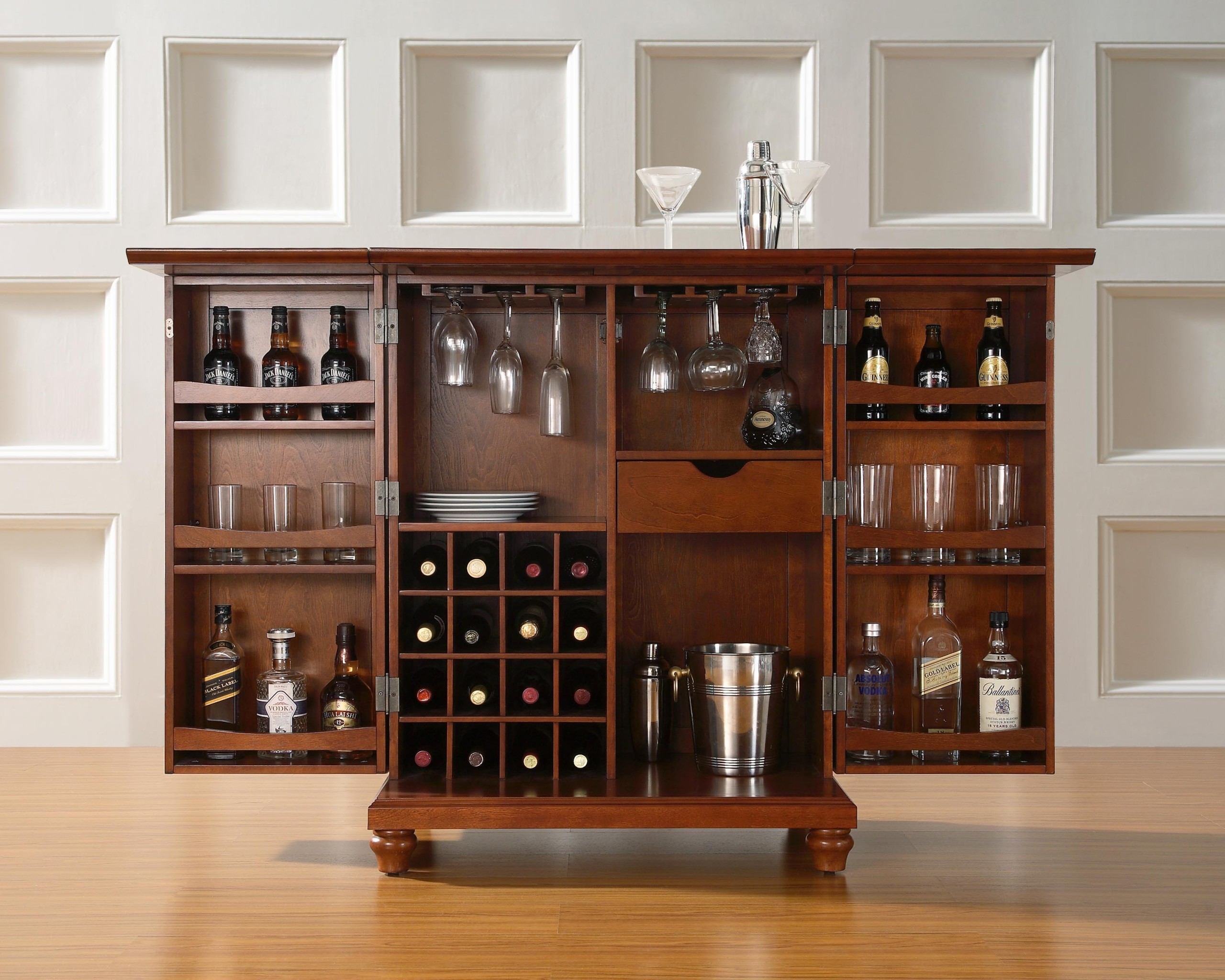Cherry liquor cabinet