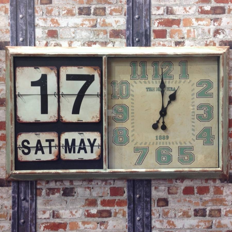 Clocks with date and day