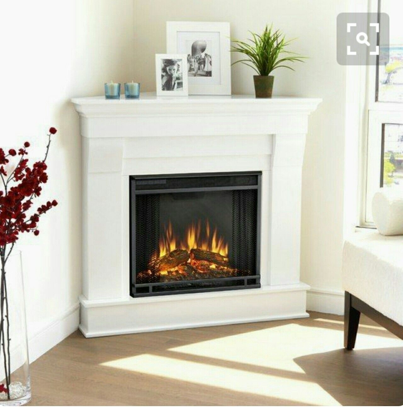 Corner Gas Fireplace Insert 