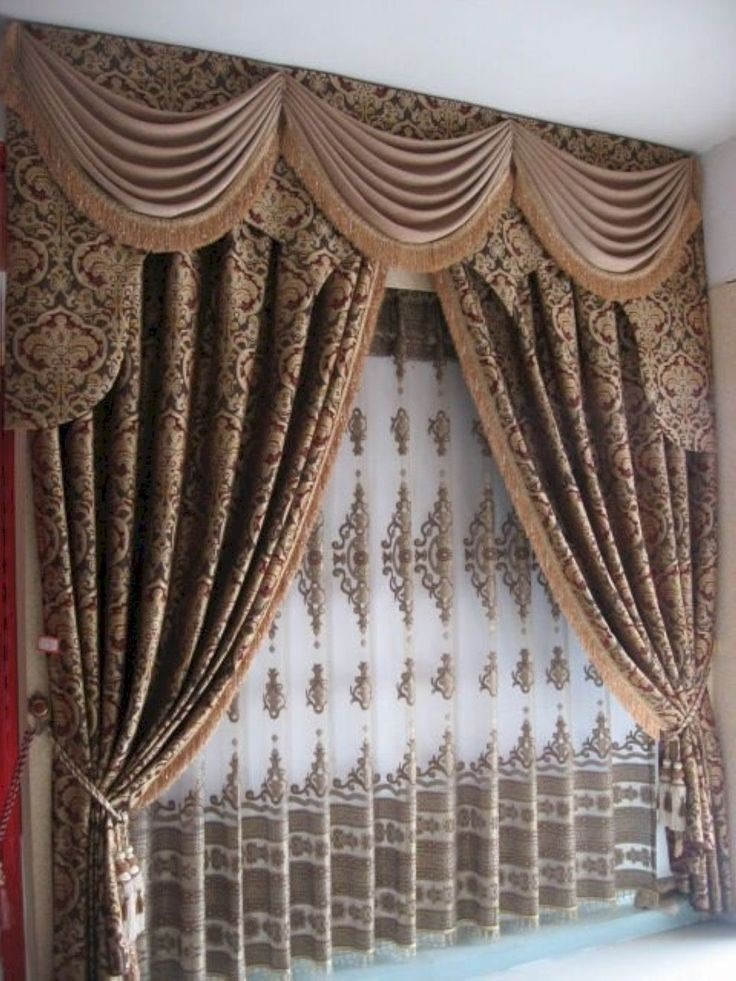 Drapes with attached valance 16