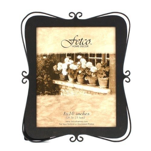 Fetco Home Decor Albee Picture Frame, 8 by 10-Inch, Antique Bronze