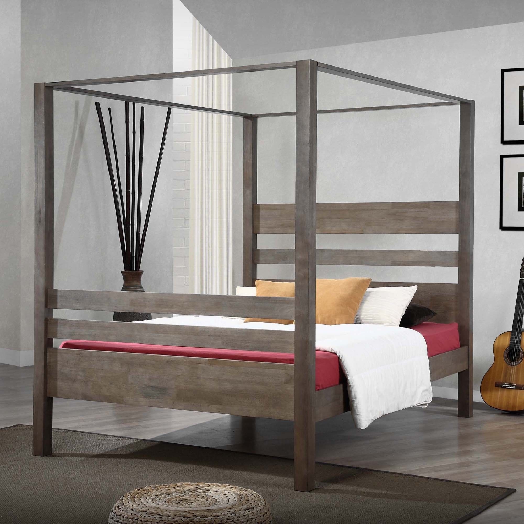 Four post canopy bed frame 1