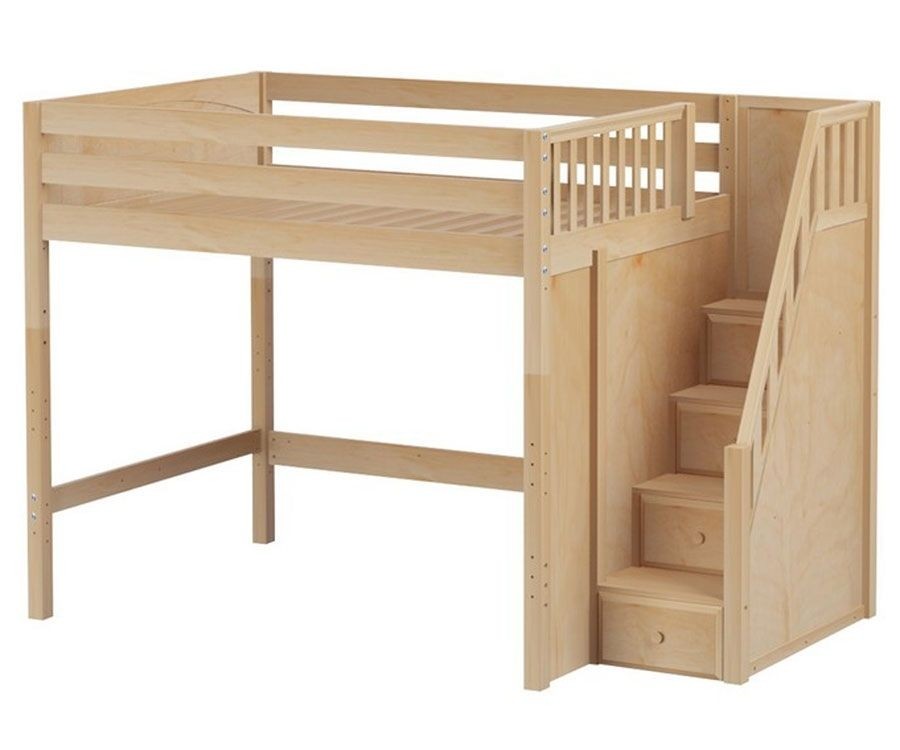 youth loft bed with stairs