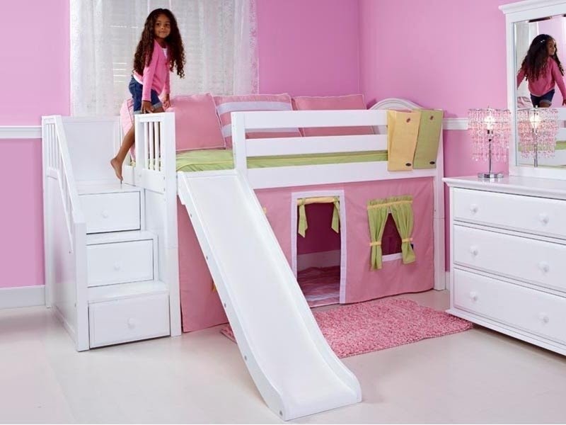 Full size loft bed with stairs 3