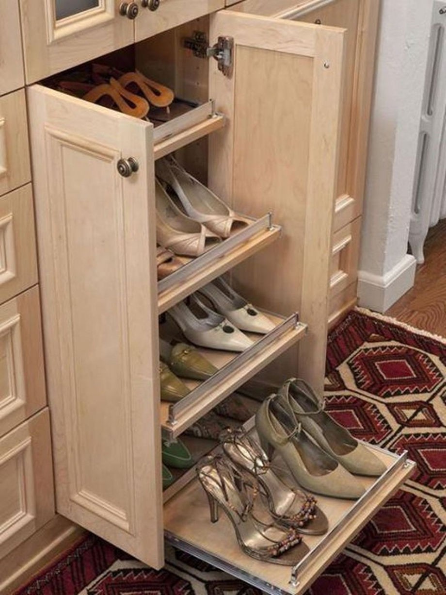 Wood Shoe Storage Cabinet - Foter