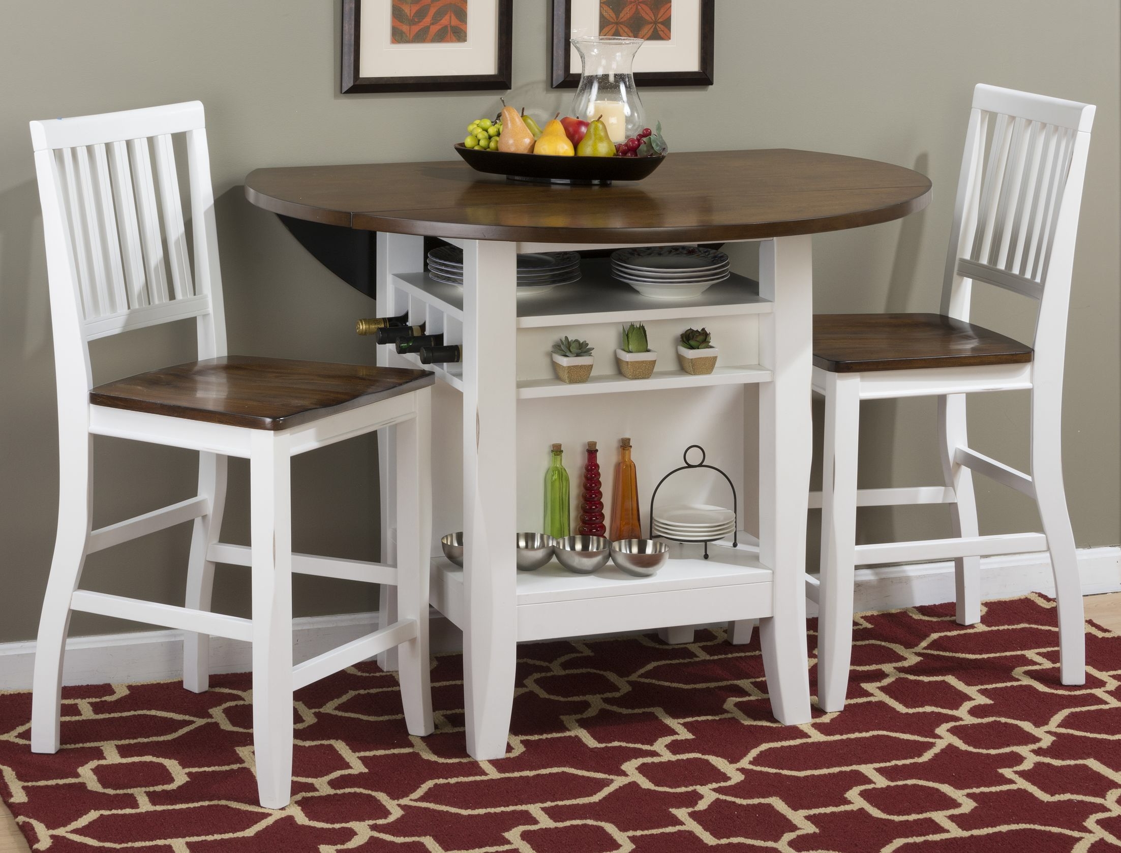 Bolanburg counter height dining deals room drop leaf table