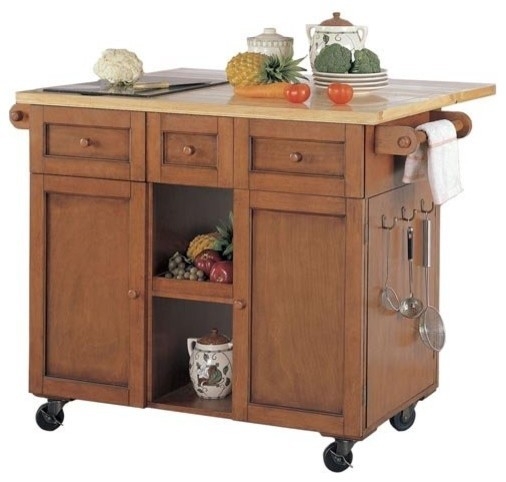 Kitchen cart with cutting board 3