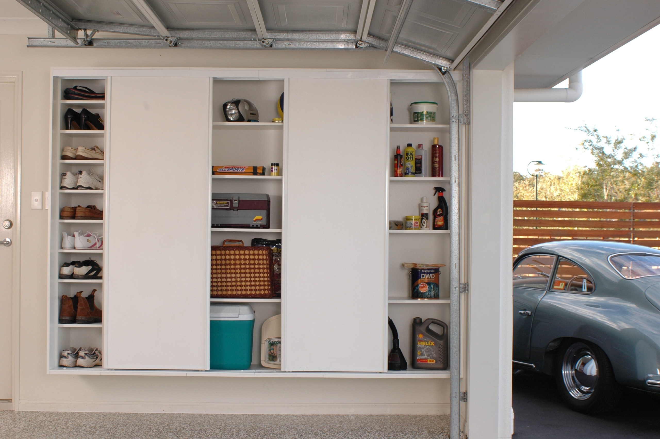 large shoe cabinet with doors