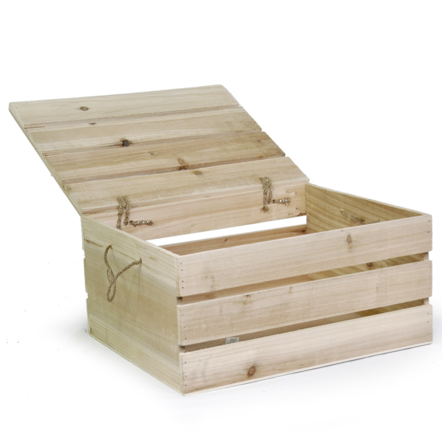 Large wooden toy chest