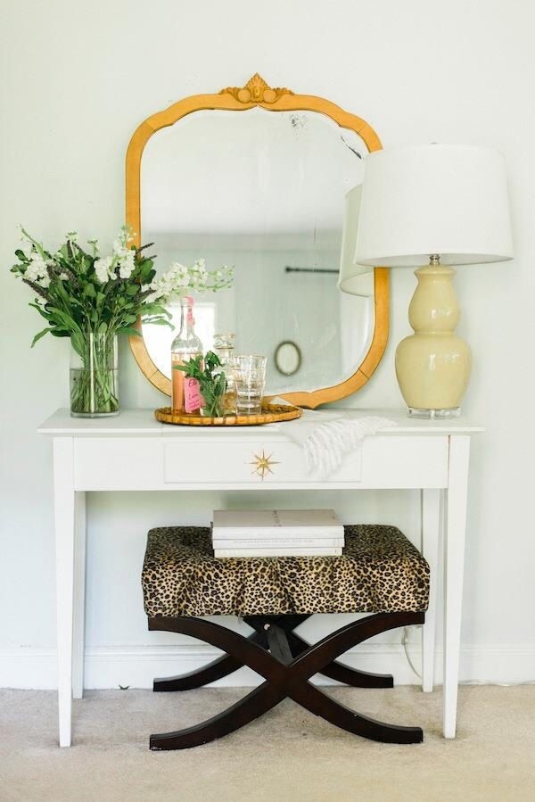 Leopard vanity stool 7