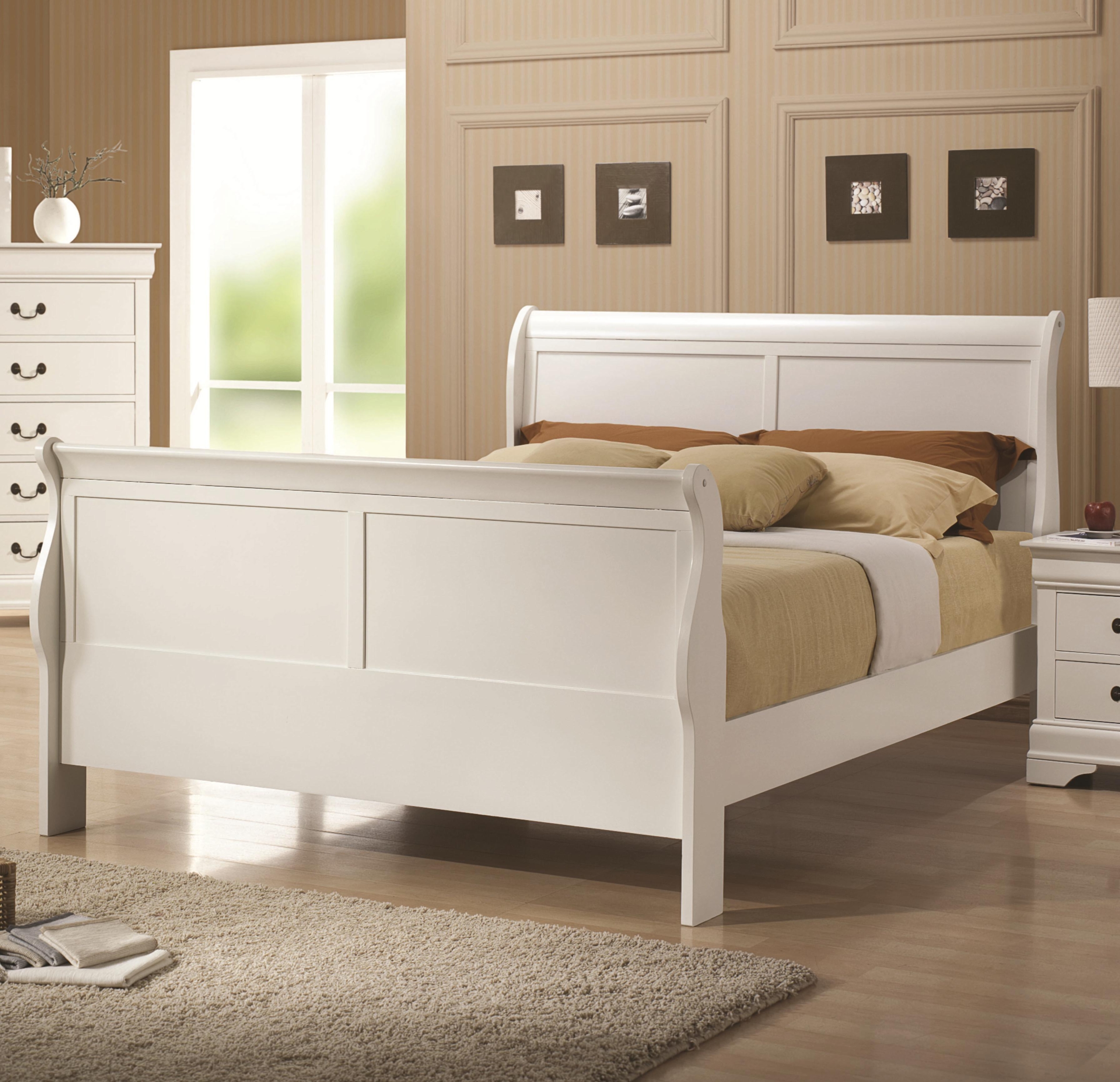 Louis philippe sleigh bed 6