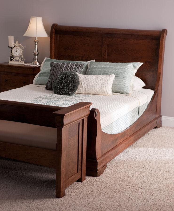 Louis philippe sleigh bed