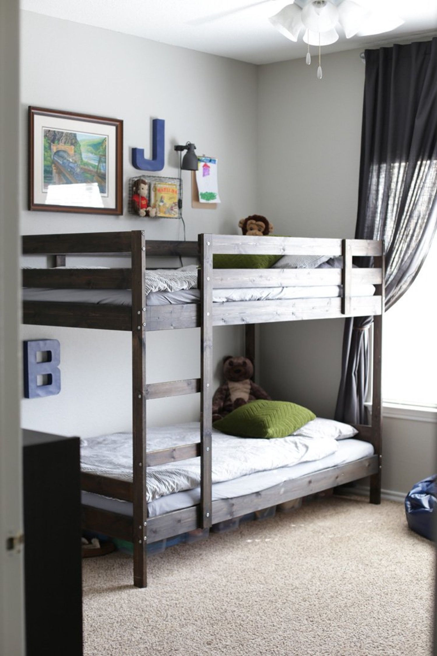 low to the ground bunk beds