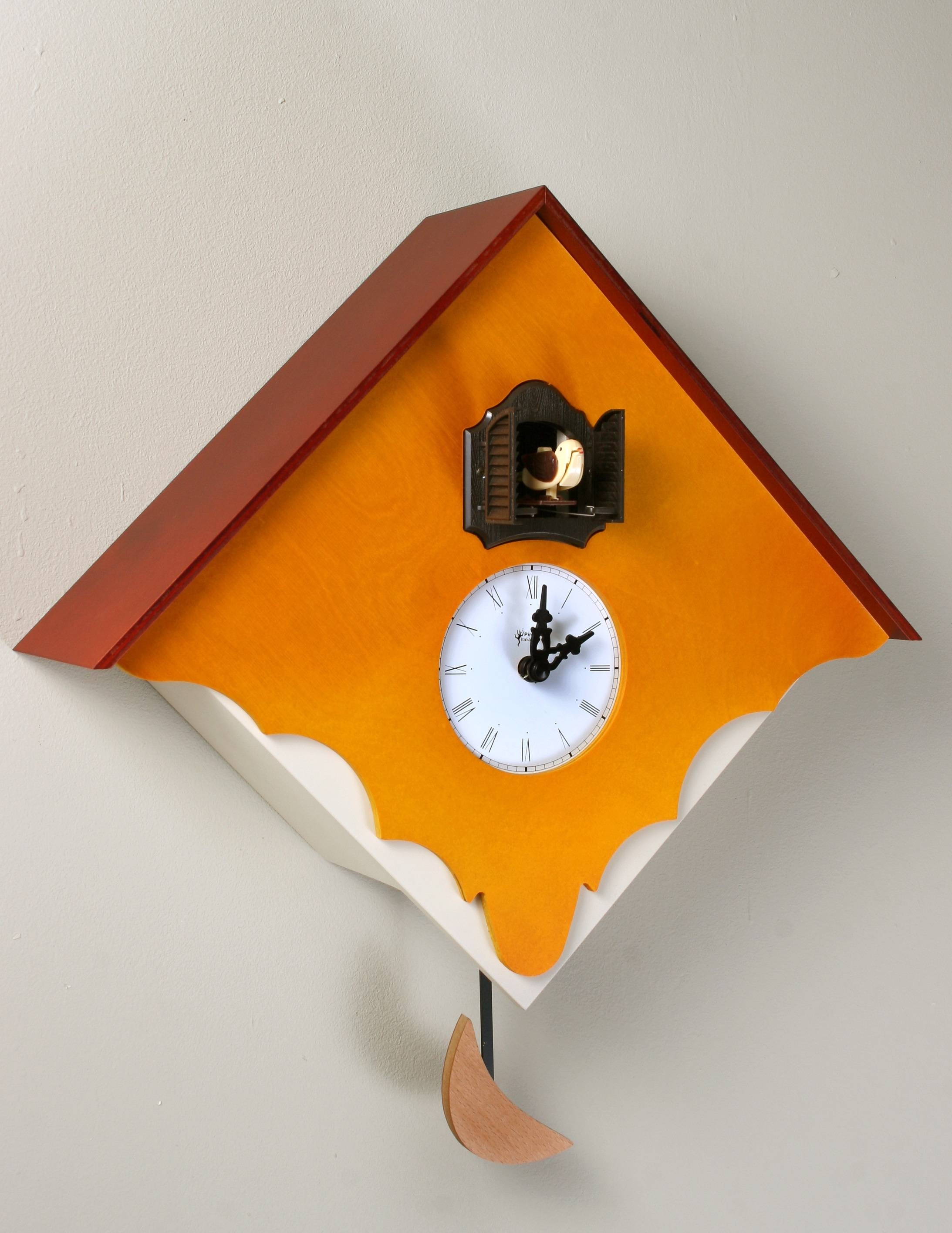 Modern cuckoo wall clock