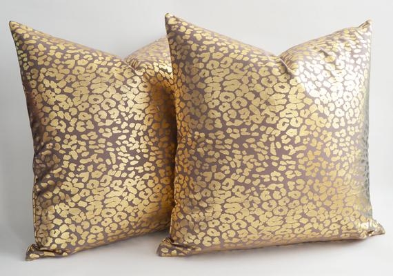 On sale set of 2 leopard decorative