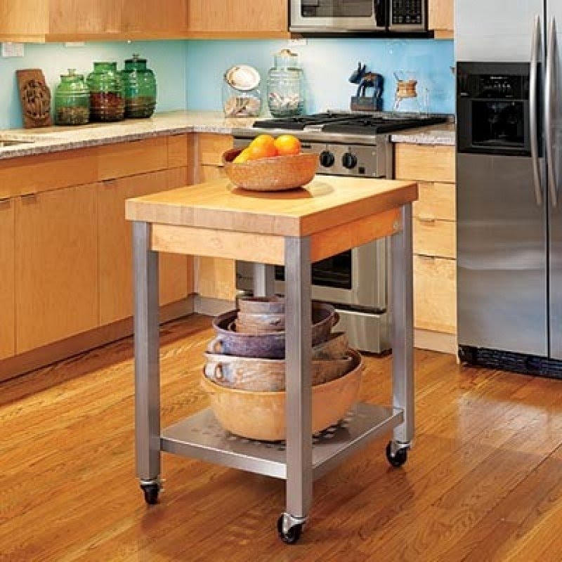 Kitchen Island With Cutting Board Top - Foter