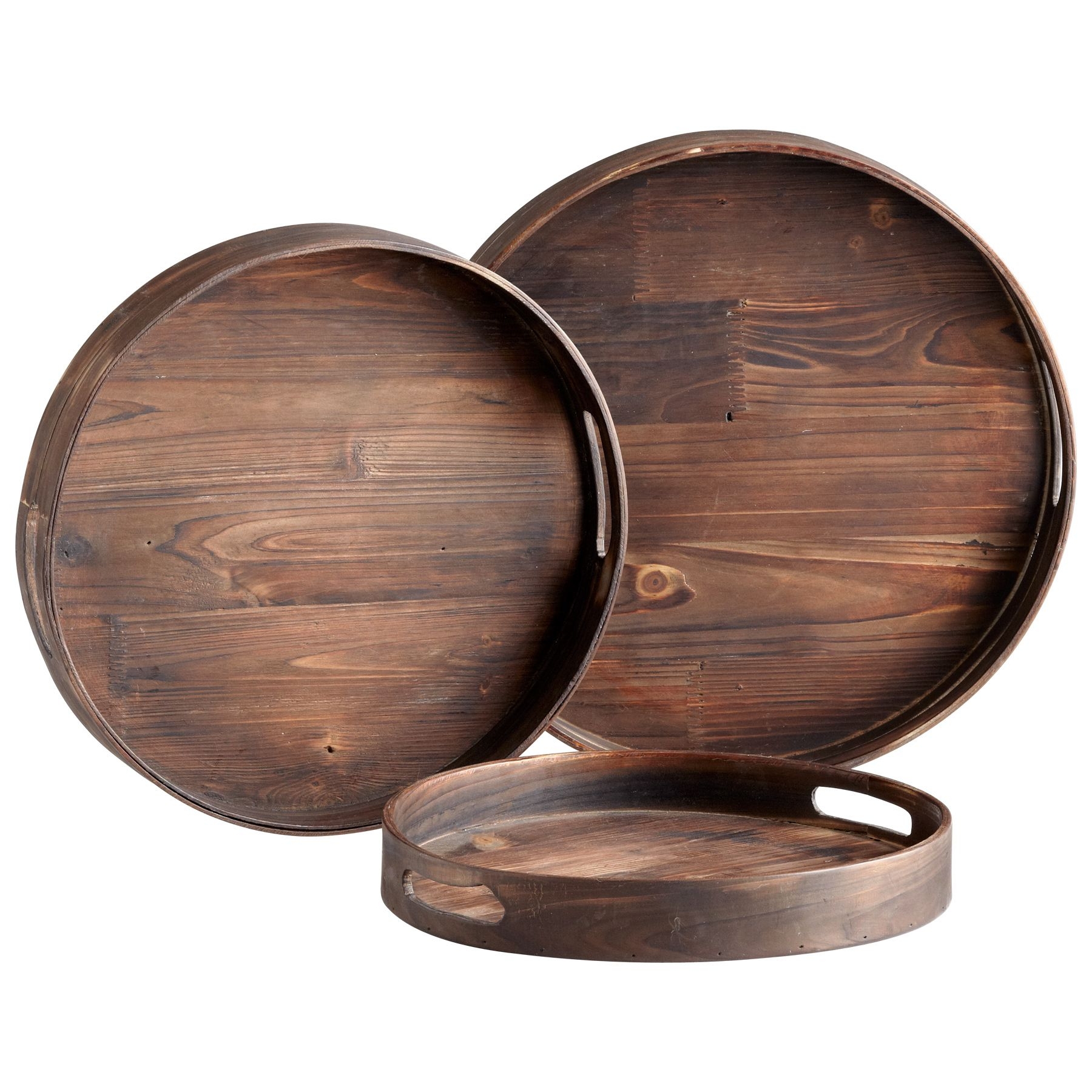 Round wooden tray 1