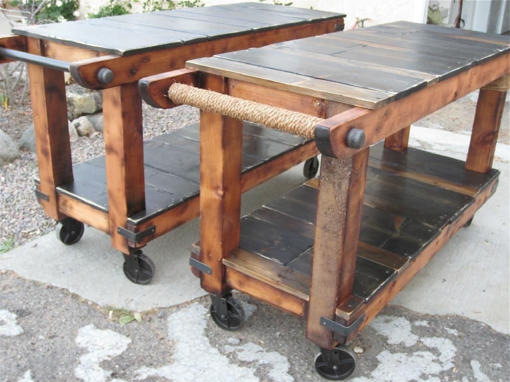 Rustic kitchen cart