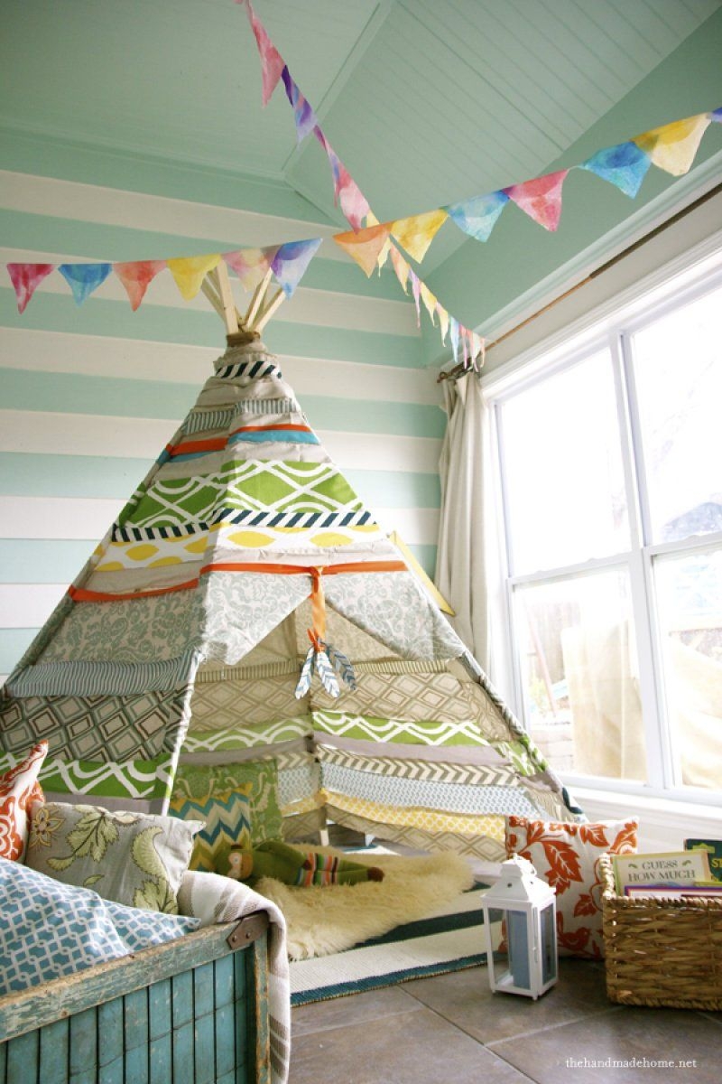 Teepee no sew tutorial to remind me for later this