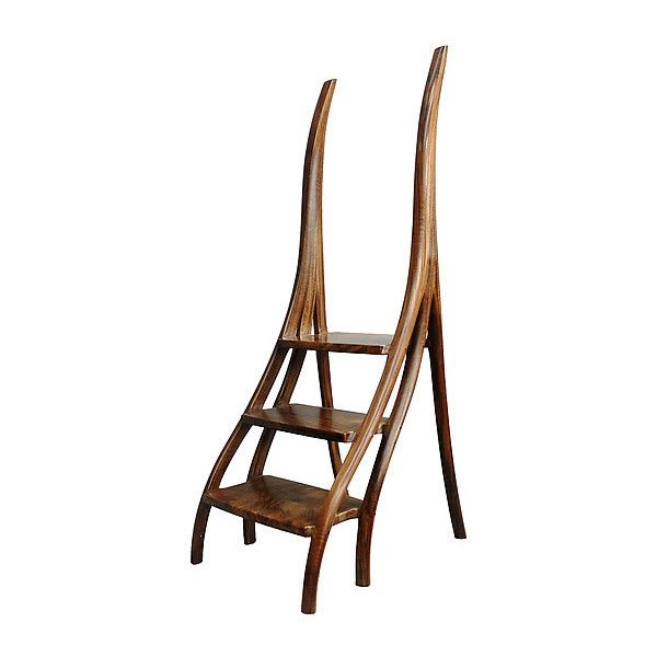 library step stool with handle
