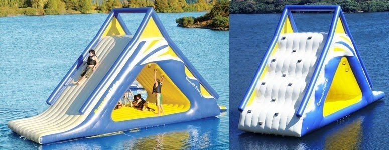 inflatable slide for lake