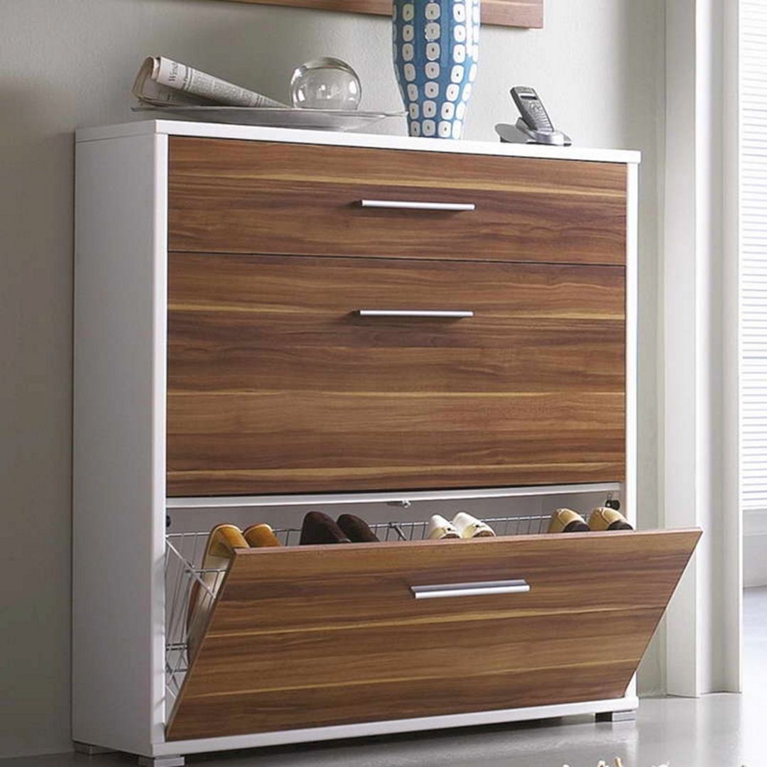 Solid Wood Shoe Cabinet - Foter