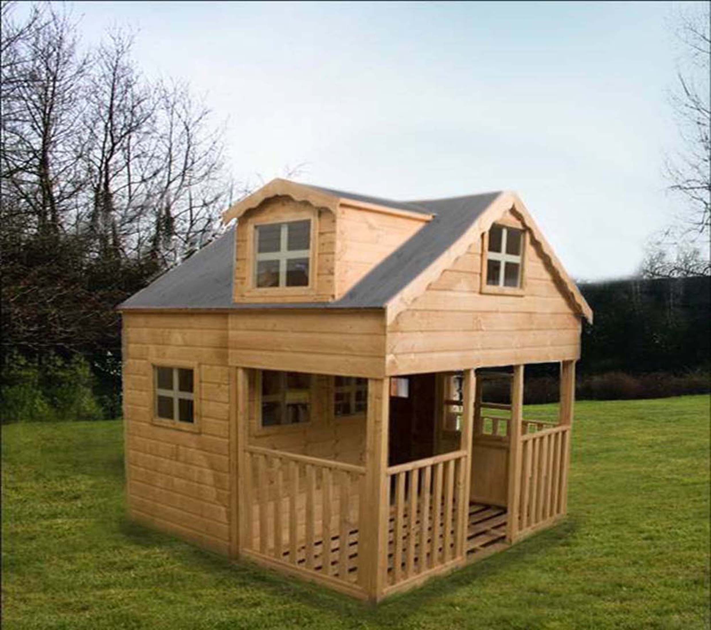 small wooden playhouse