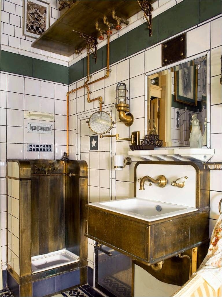 Antique brass sink 9