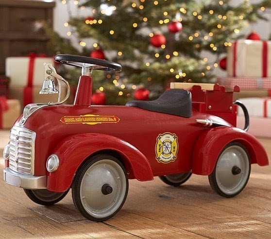 Antique fire truck toy