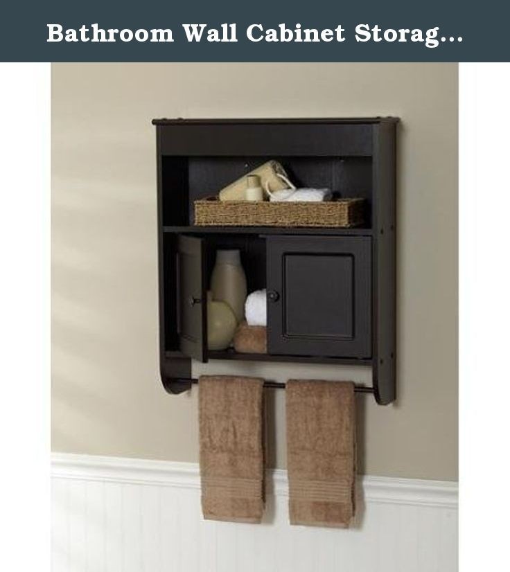 bathroom cabinet with towel rail