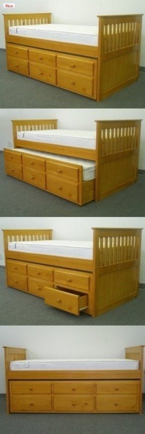 Platform Storage Bed Twin Xl 3 Drawers Bedroom Frame Wood Furniture Espresso For Sale Online Ebay