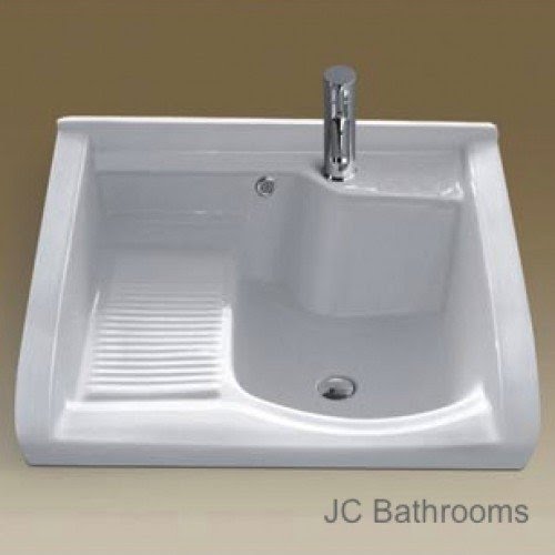 Bathroom Sinks Freestanding Utility Laundry Sink Tub Floor Mount Single Faucet Wash Bowl Basin Home Garden - roblox gable box